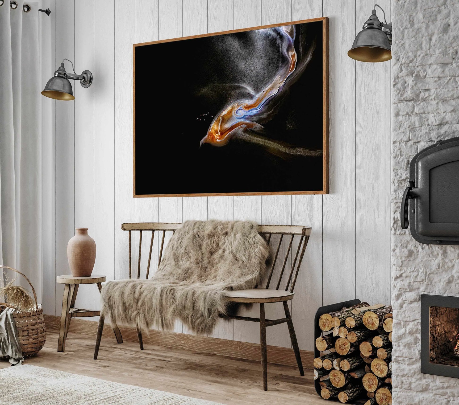 Mood I by Phillip Chang | Framed Canvas Art Print from Olive et Oriel where you can shop wallpaper and artworks online