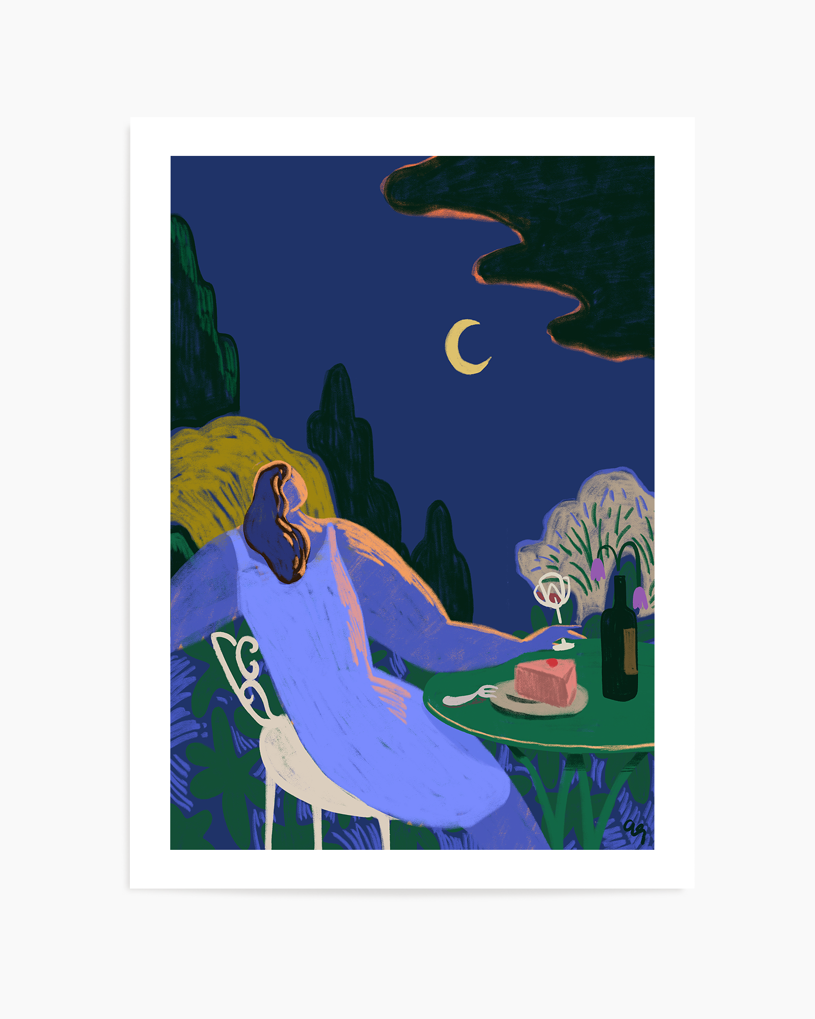 Moon Beam by Arty Guava | Art Print