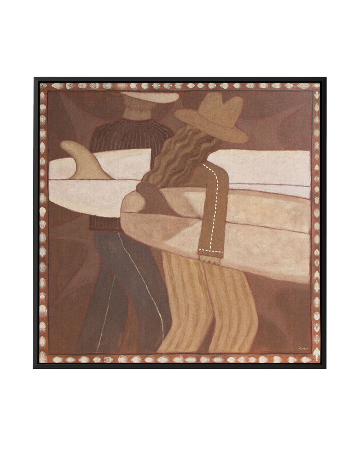 Moon Chasers by Erin Champ | Framed Canvas Art Print