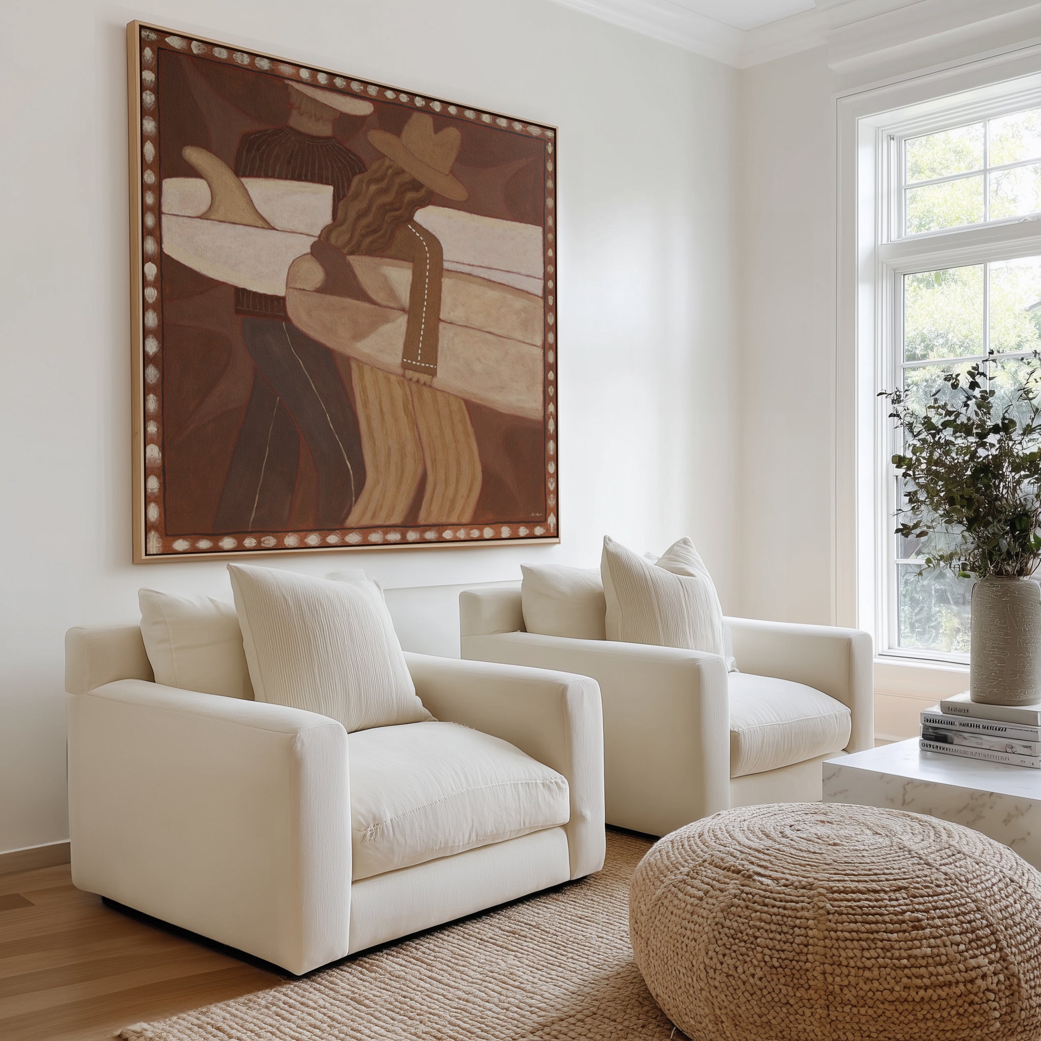 Moon Chasers by Erin Champ | Framed Canvas Art Print