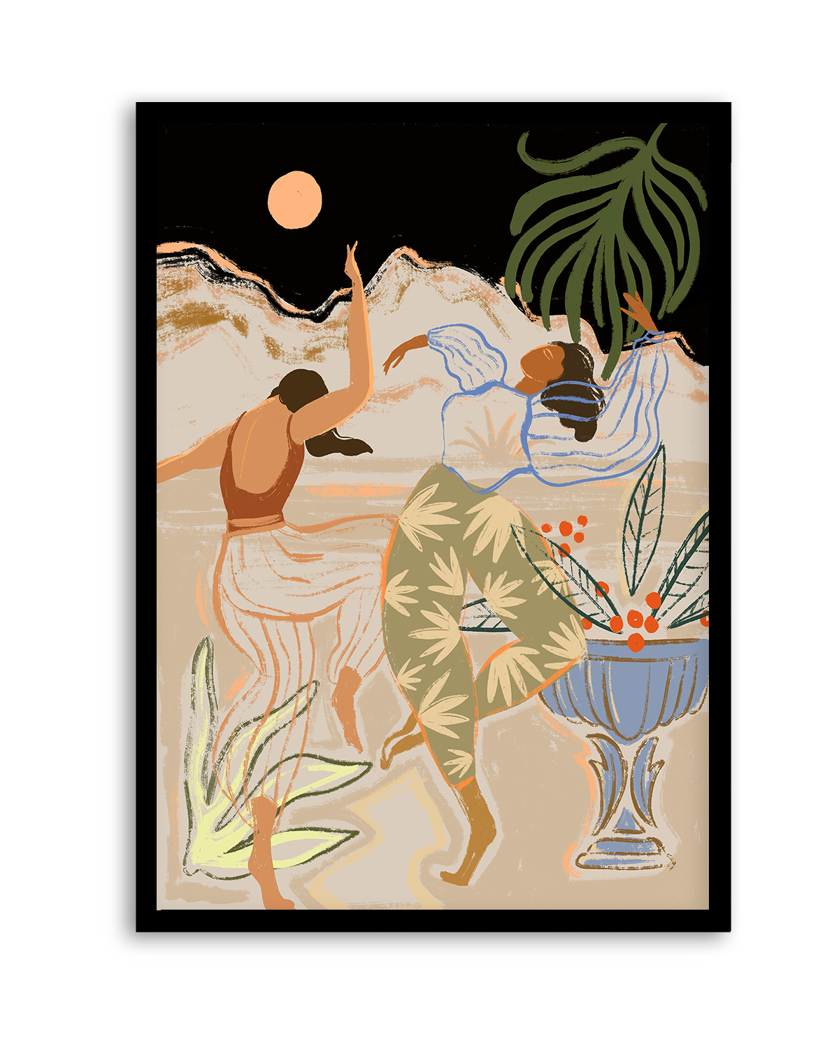 Moonlight Dance by Arty Guava | Art Print from Olive et Oriel where you can shop wallpaper and artworks online