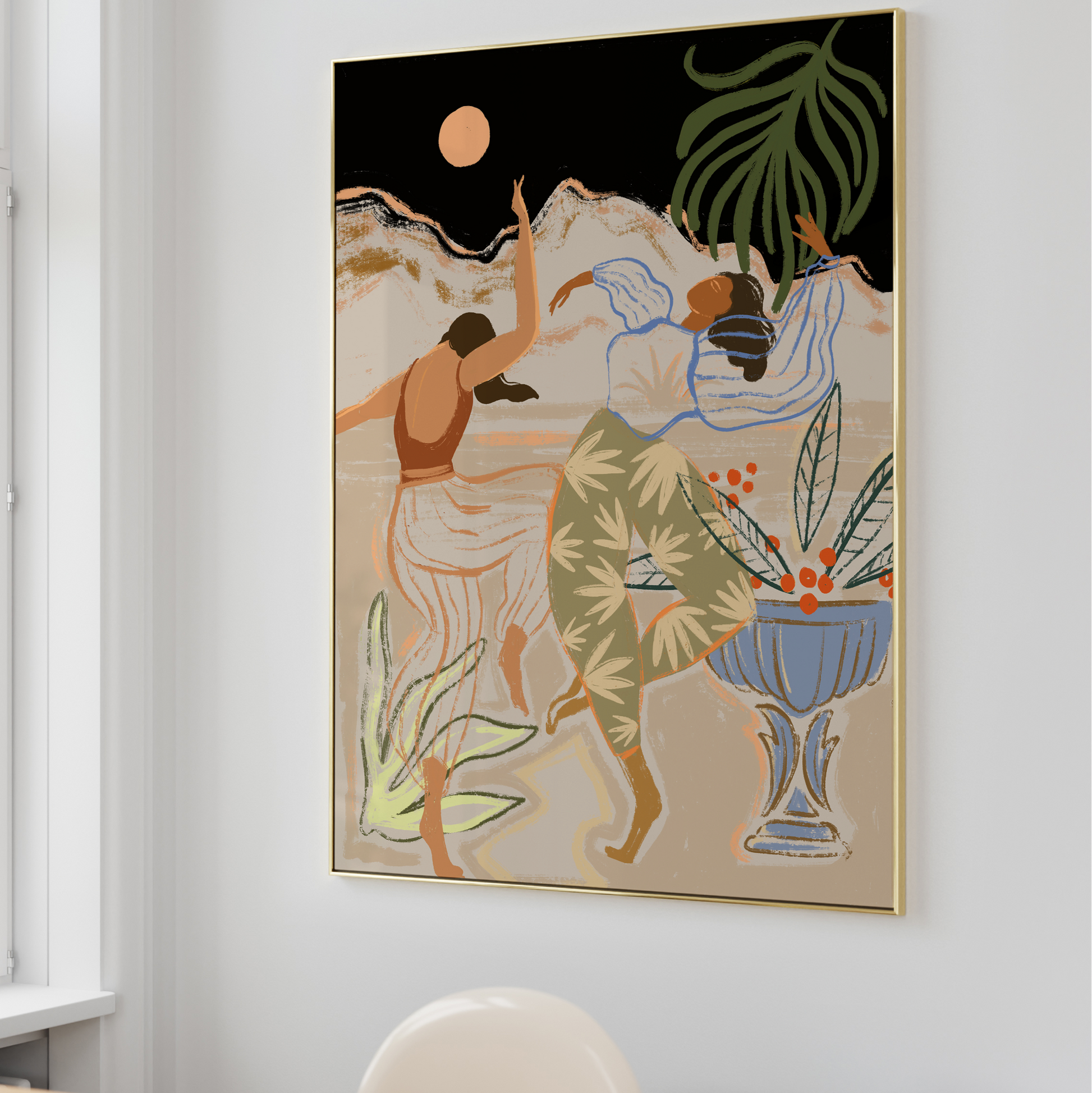 Moonlight Dance by Arty Guava | Art Print from Olive et Oriel where you can shop wallpaper and artworks online