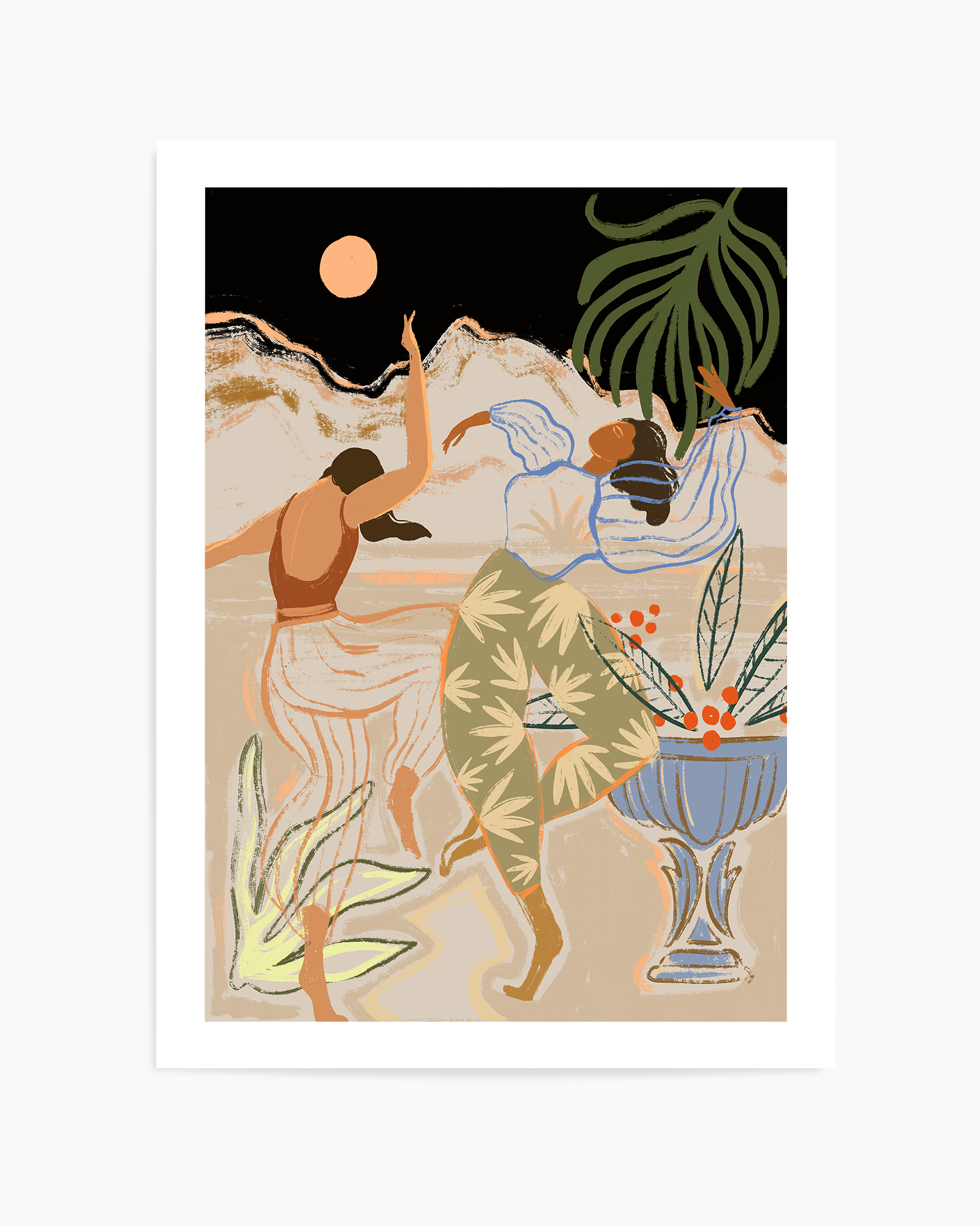 Moonlight Dance by Arty Guava | Art Print from Olive et Oriel where you can shop wallpaper and artworks online