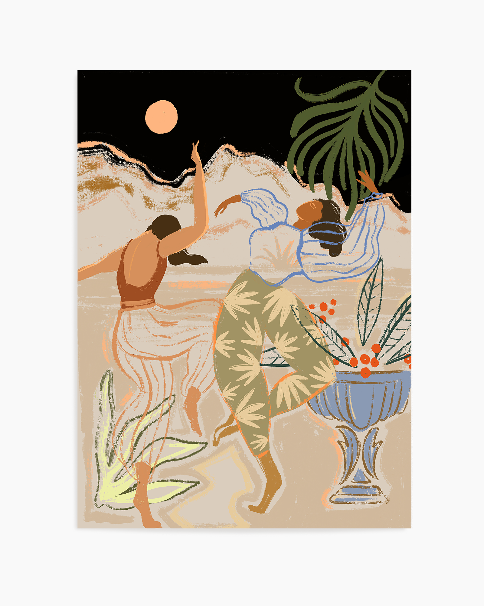 Moonlight Dance by Arty Guava | Art Print from Olive et Oriel where you can shop wallpaper and artworks online