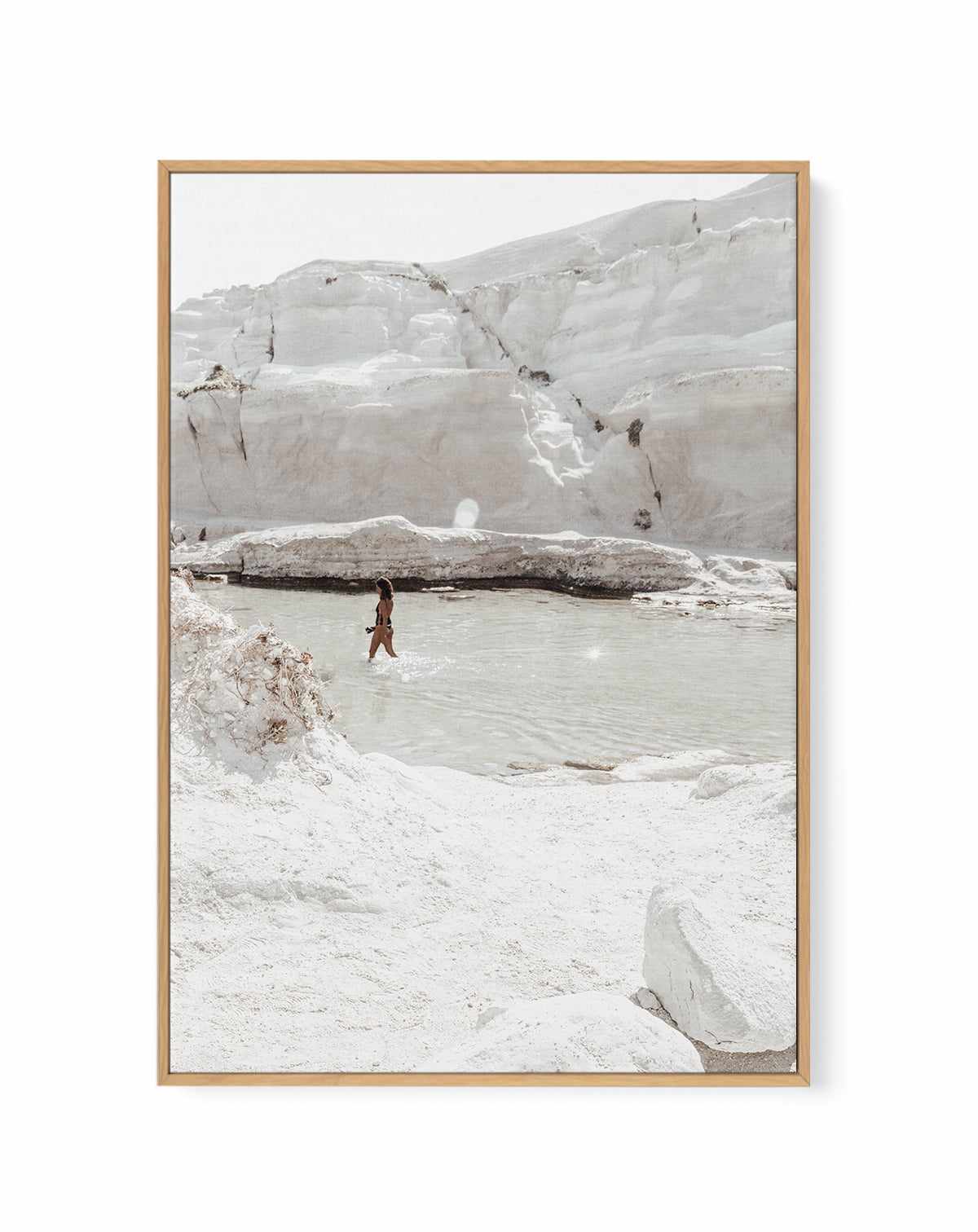 Moonrock Beach, Milos | Framed Canvas Art Print