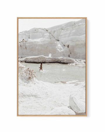 Moonrock Beach, Milos | Framed Canvas Art Print from Olive et Oriel where you can shop wallpaper and artworks online