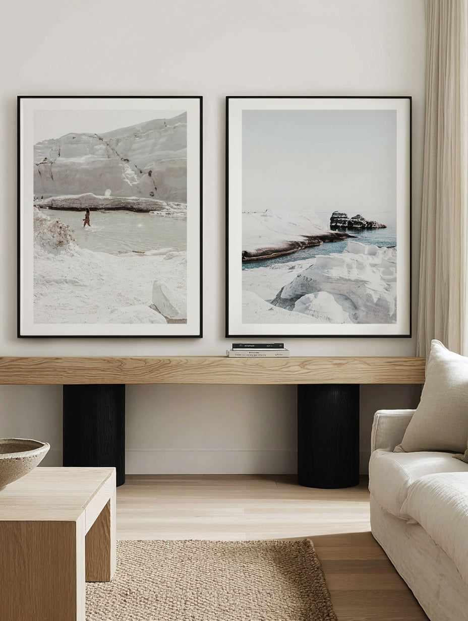 Moonrock Beach Milos by Teigan Geercke I & II Art Print Set of 2 | Matching Wall Art from Olive et Oriel where you can shop wallpaper and artworks online