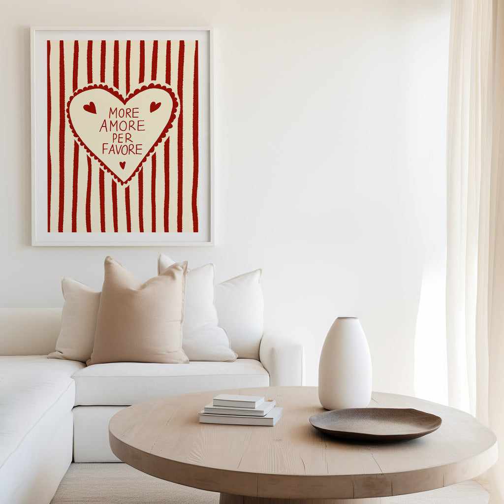 More Amore | Art Print from Olive et Oriel where you can shop wallpaper and artworks online