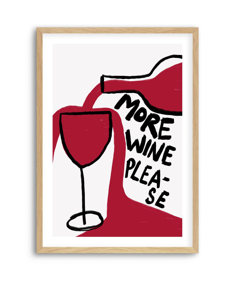 More Wine Please By Athene Fritsch | Art Print from Olive et Oriel where you can shop wallpaper and artworks online
