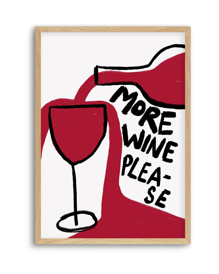 More Wine Please By Athene Fritsch | Art Print from Olive et Oriel where you can shop wallpaper and artworks online