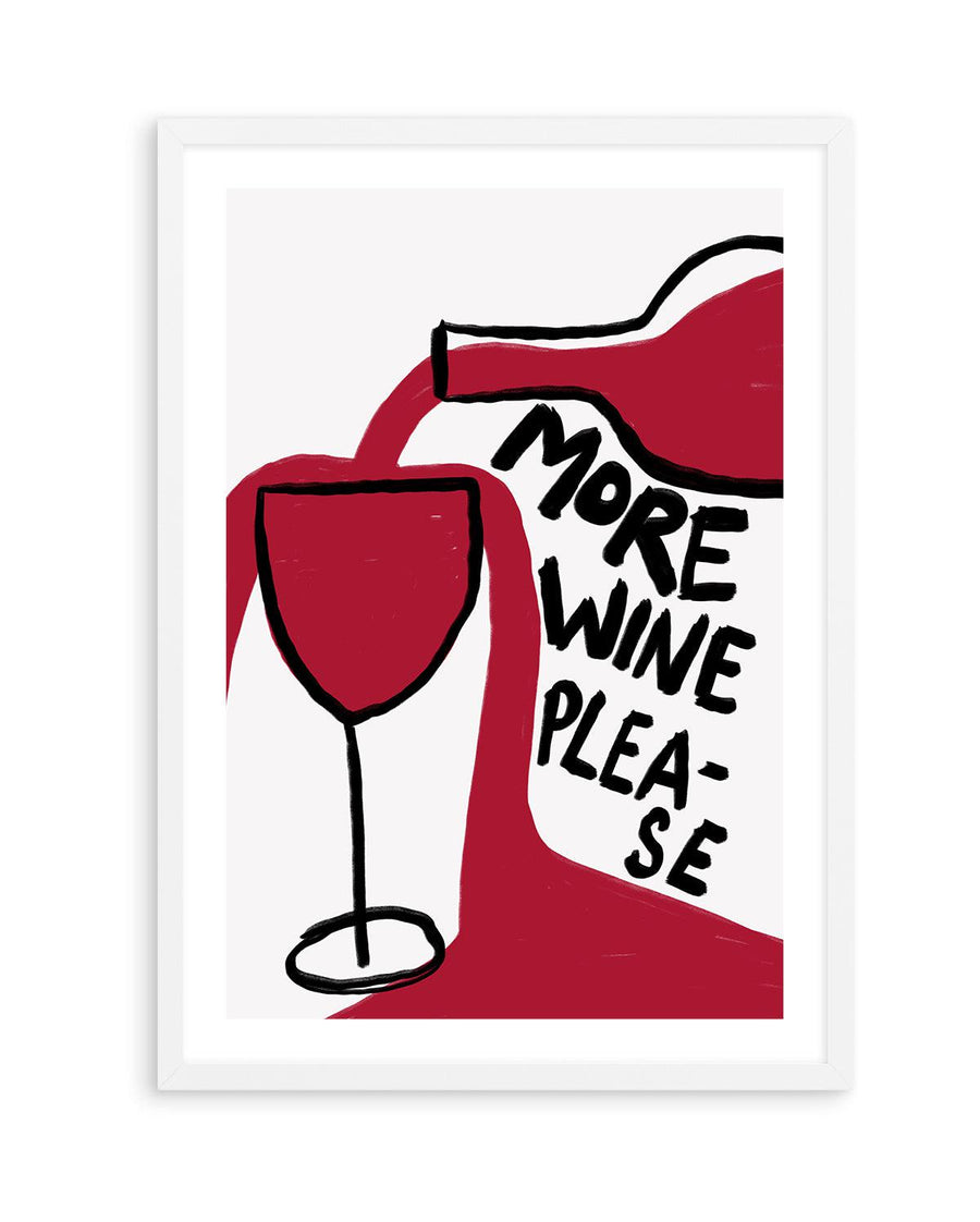 More Wine Please By Athene Fritsch | Art Print from Olive et Oriel where you can shop wallpaper and artworks online