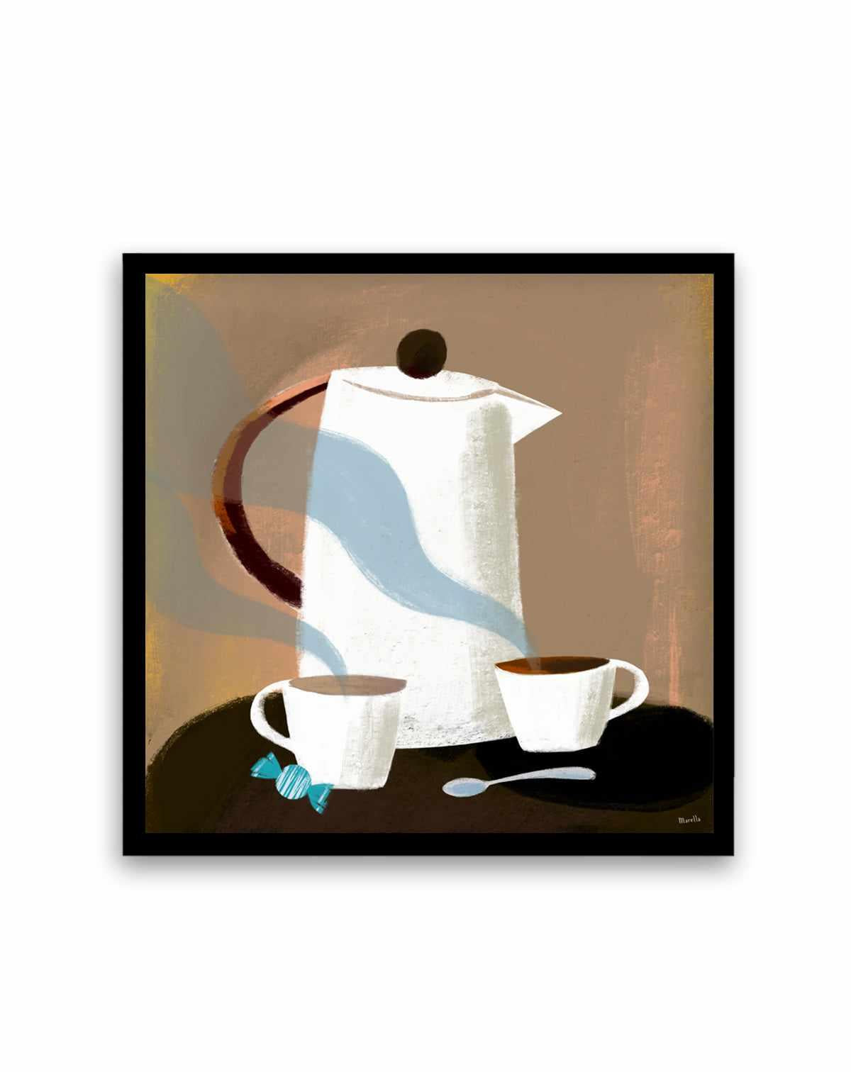 Morning Coffee by Marco Marella | Art Print from Olive et Oriel where you can shop wallpaper and artworks online