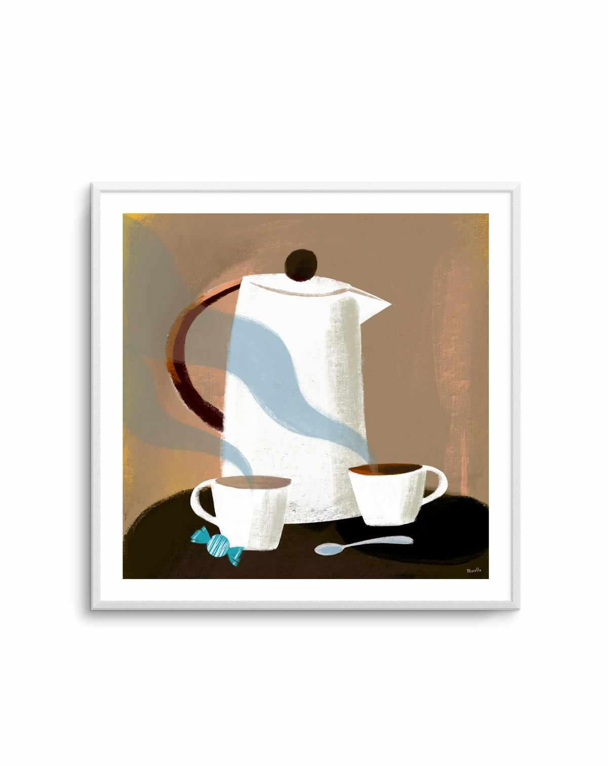 Morning Coffee by Marco Marella | Art Print from Olive et Oriel where you can shop wallpaper and artworks online