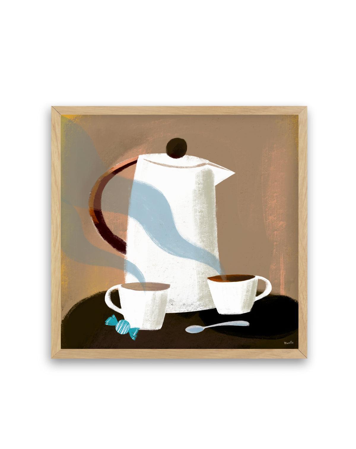 Morning Coffee by Marco Marella | Art Print from Olive et Oriel where you can shop wallpaper and artworks online