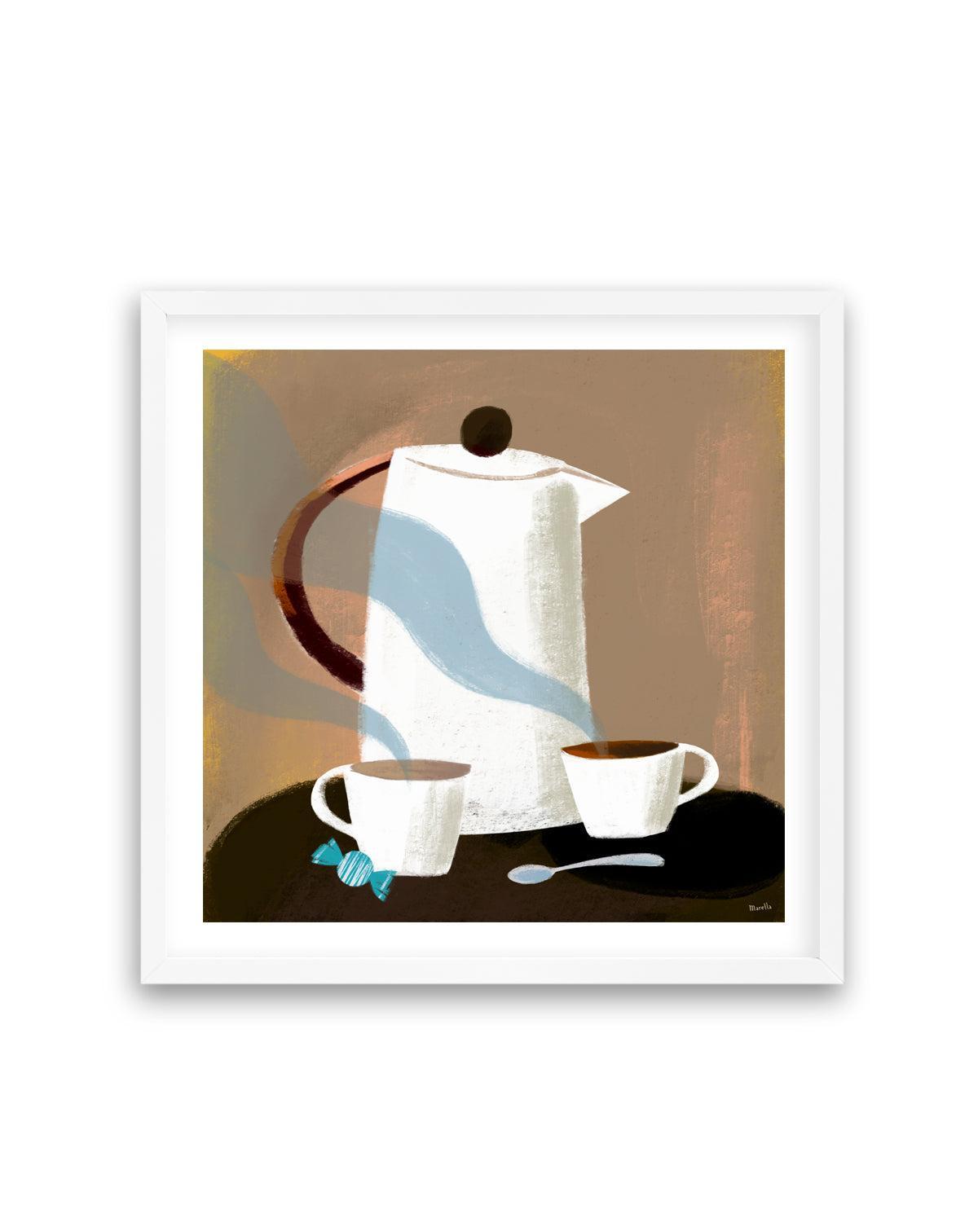Morning Coffee by Marco Marella | Art Print from Olive et Oriel where you can shop wallpaper and artworks online