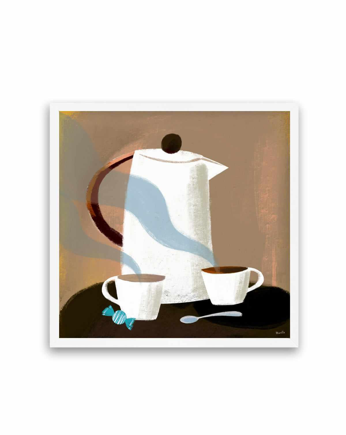 Morning Coffee by Marco Marella | Art Print from Olive et Oriel where you can shop wallpaper and artworks online
