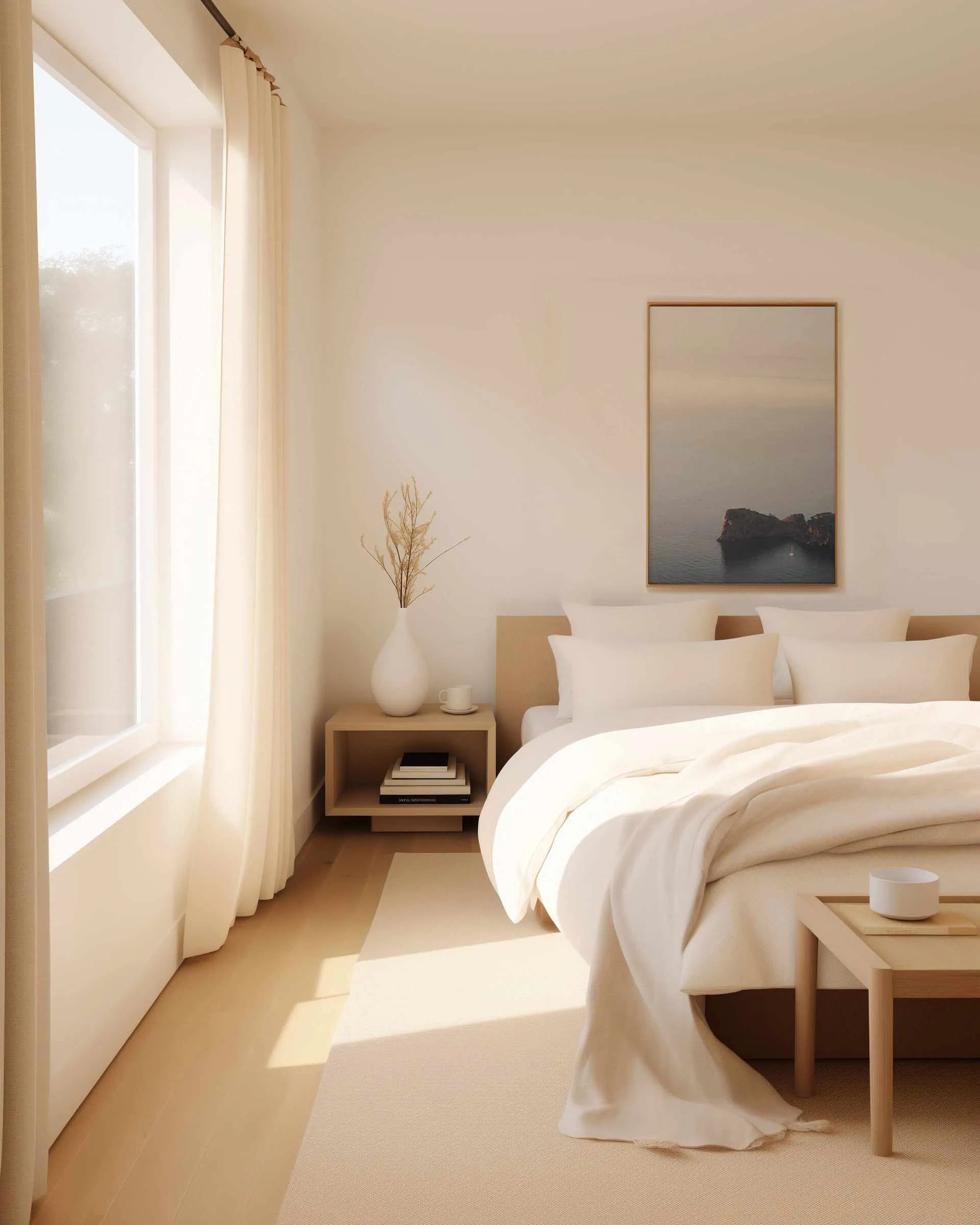 Morning Haze by Tim Reed | Framed Canvas Art Print from Olive et Oriel where you can shop wallpaper and artworks online