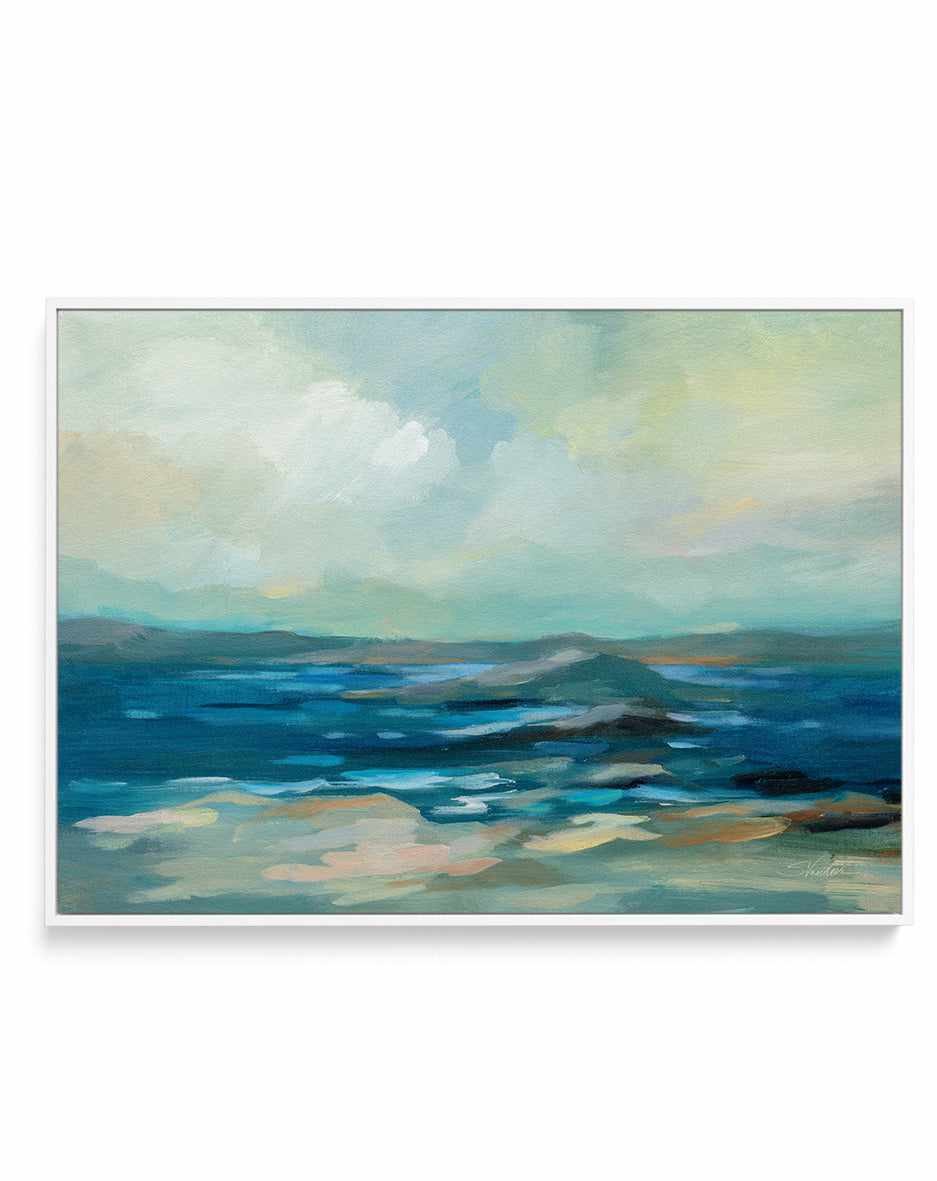 Morning Marine Layer | Framed Canvas Art Print