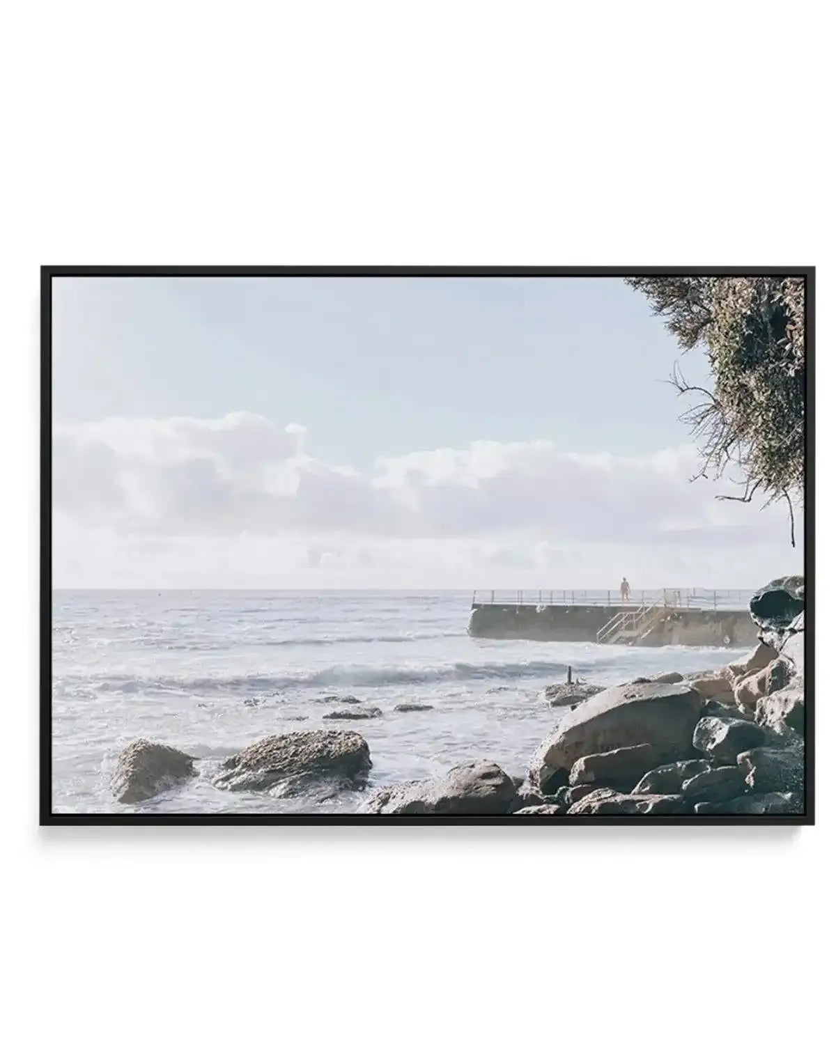 Morning Mist | Bondi | Framed Canvas-CANVAS-You can shop wall art online with Olive et Oriel for everything from abstract art to fun kids wall art. Our beautiful modern art prints and canvas art are available from large canvas prints to wall art paintings and our proudly Australian artwork collection offers only the highest quality framed large wall art and canvas art Australia - You can buy fashion photography prints or Hampton print posters and paintings on canvas from Olive et Oriel and have 