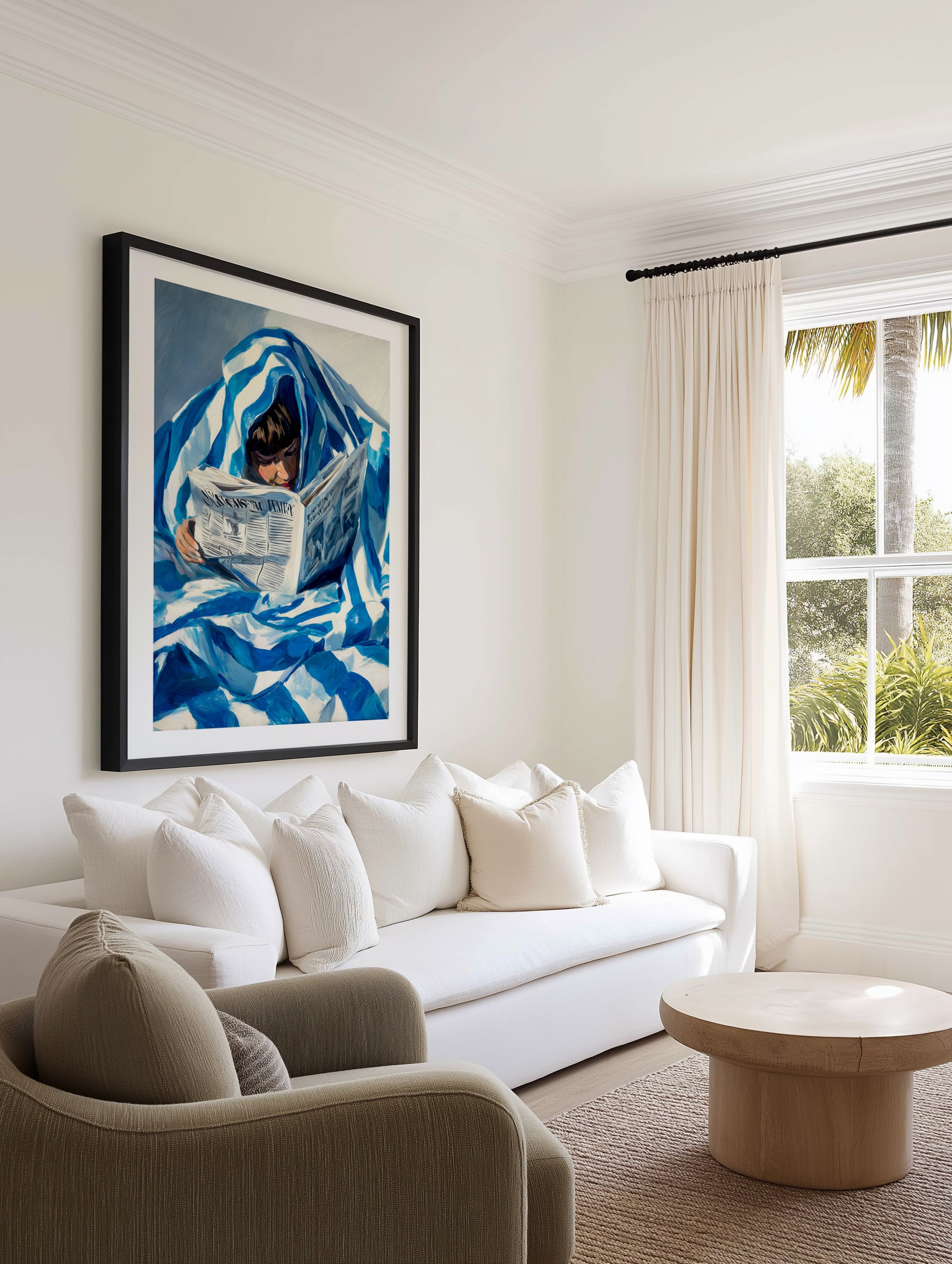 Morning News | Art Print from Olive et Oriel where you can shop wallpaper and artworks online