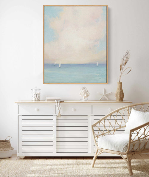 Morning Sail I | Framed Canvas Art Print