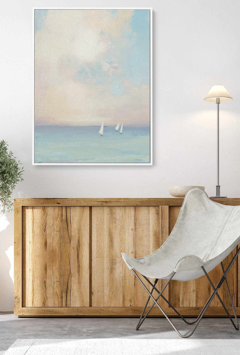 Morning Sail II | Framed Canvas Art Print