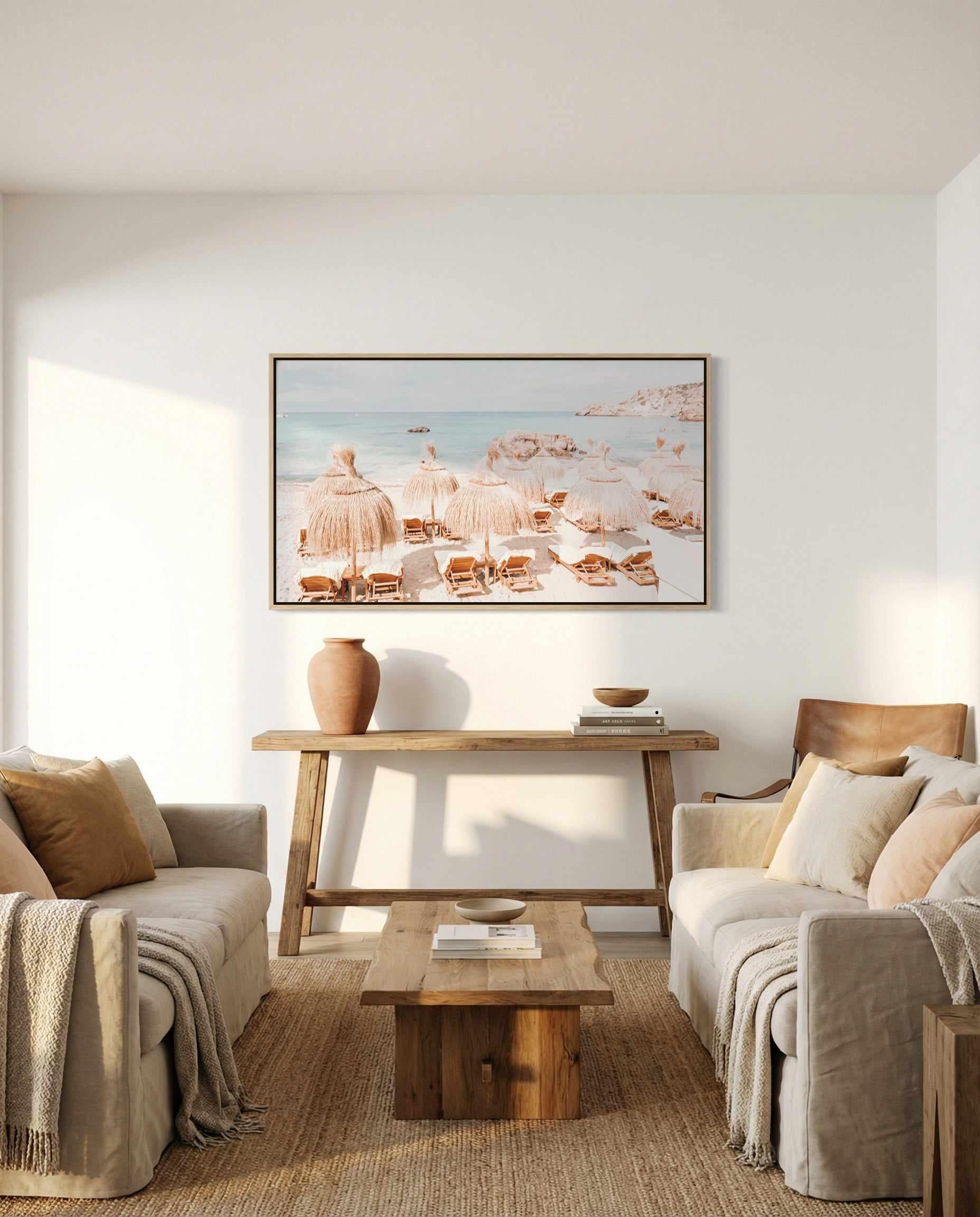 Morning Sun Club | Panoramic Canvas Art Print from Olive et Oriel where you can shop wallpaper and artworks online