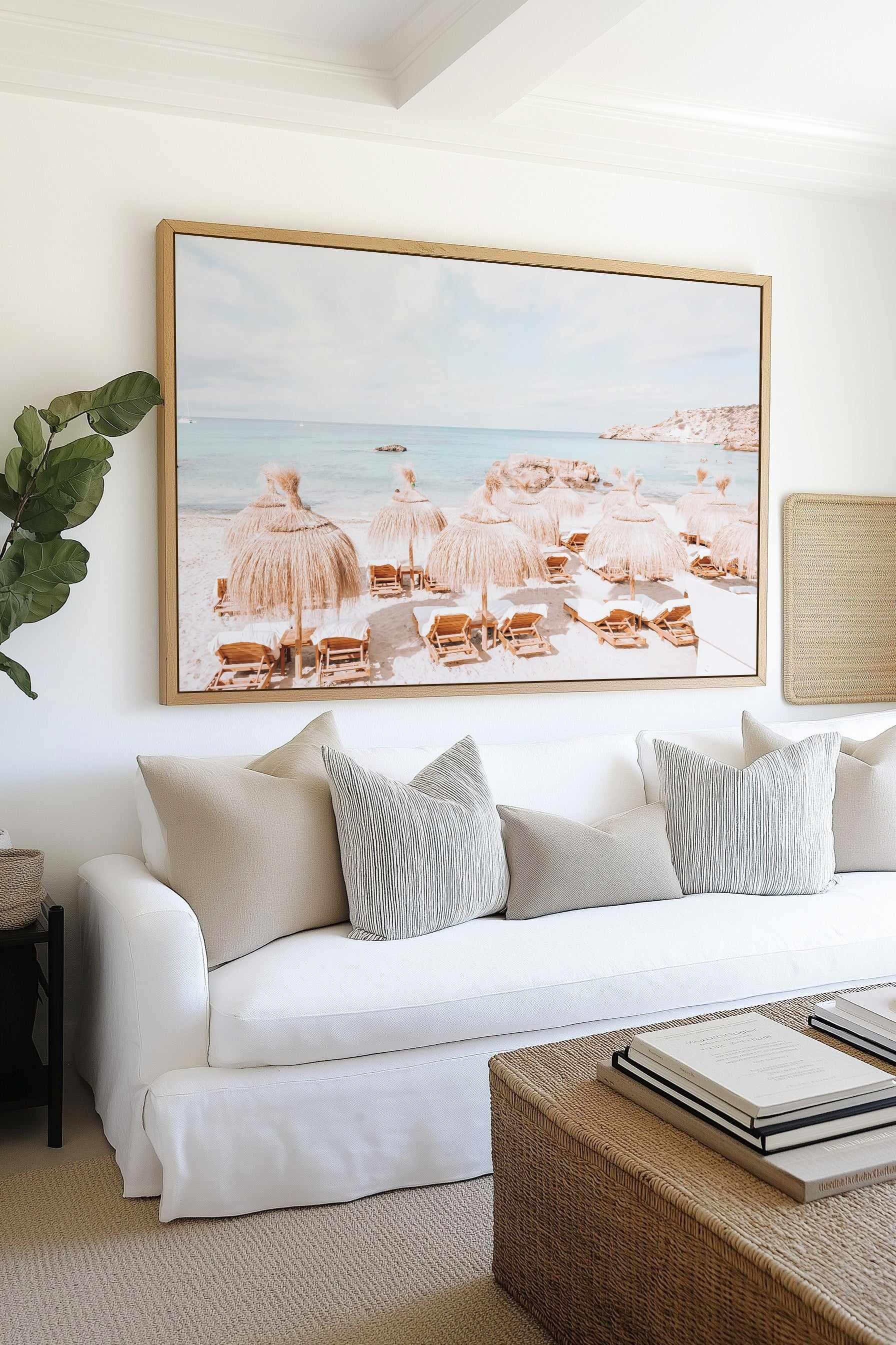 Morning Sun Club by Teigan Geercke | Framed Canvas Art Print from Olive et Oriel where you can shop wallpaper and artworks online