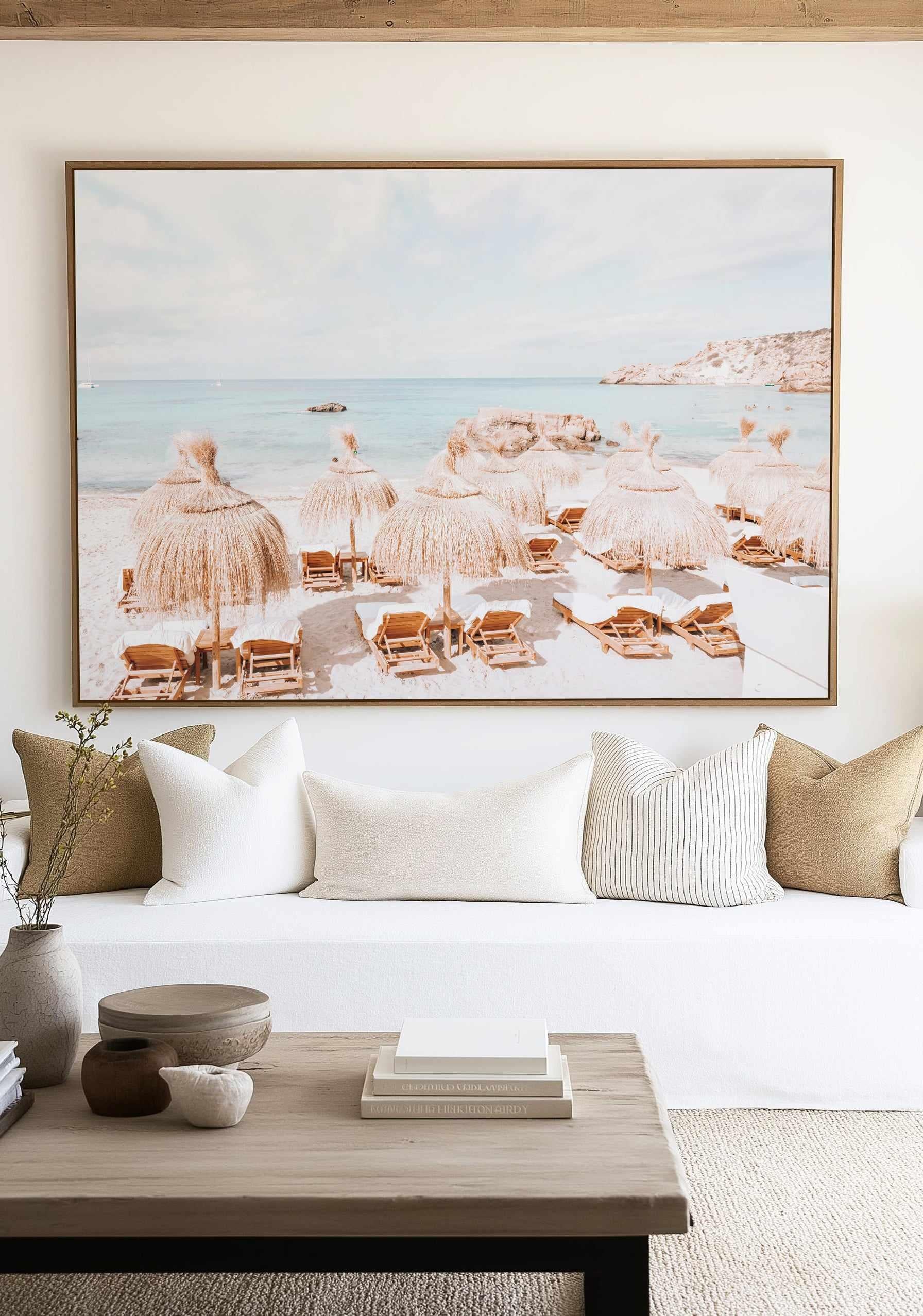 Morning Sun Club by Teigan Geercke | Framed Canvas Art Print from Olive et Oriel where you can shop wallpaper and artworks online