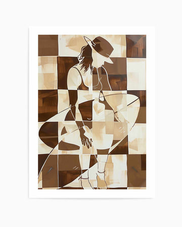 Morning Surf Check No I | Art Print from Olive et Oriel where you can shop wallpaper and artworks online