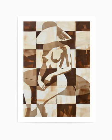 Morning Surf Check No II | Art Print from Olive et Oriel where you can shop wallpaper and artworks online