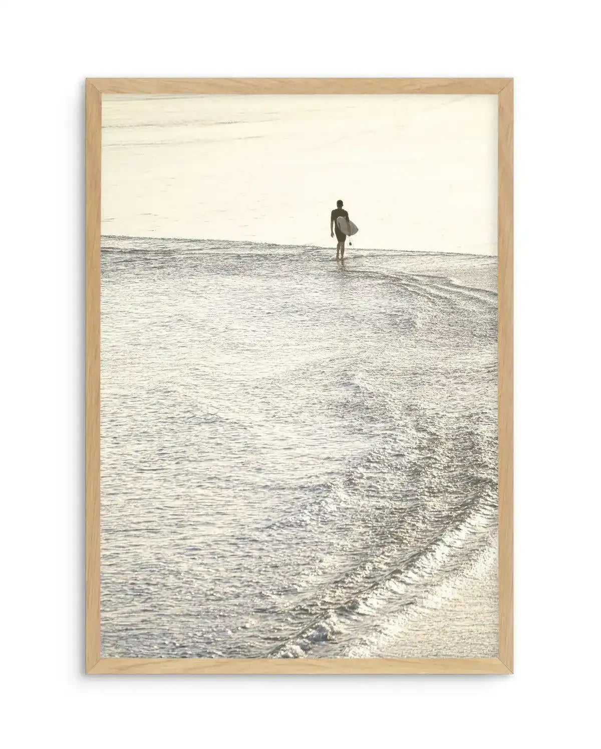 Morning Surf, Gold Coast Art Print-PRINT-Olive et Oriel-Olive et Oriel-A5 | 5.8" x 8.3" | 14.8 x 21cm-Oak-With White Border-Buy-Australian-Art-Prints-Online-with-Olive-et-Oriel-Your-Artwork-Specialists-Austrailia-Decorate-With-Coastal-Photo-Wall-Art-Prints-From-Our-Beach-House-Artwork-Collection-Fine-Poster-and-Framed-Artwork