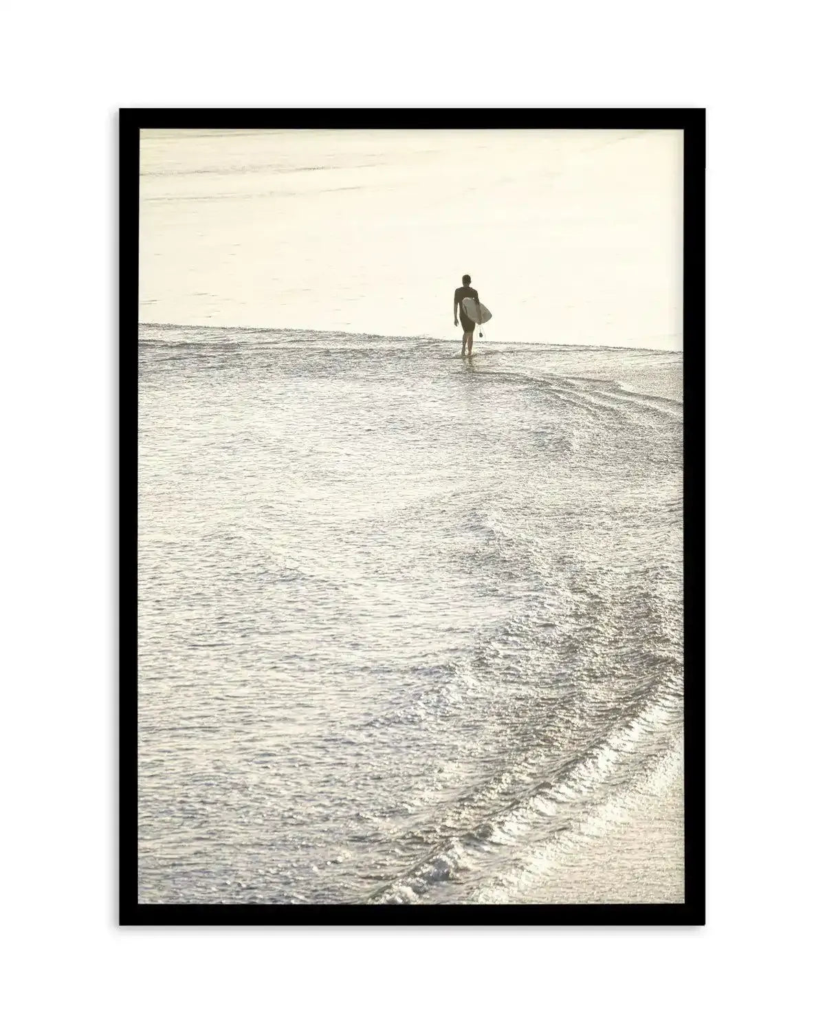 Morning Surf, Gold Coast Art Print-PRINT-Olive et Oriel-Olive et Oriel-A5 | 5.8" x 8.3" | 14.8 x 21cm-Black-With White Border-Buy-Australian-Art-Prints-Online-with-Olive-et-Oriel-Your-Artwork-Specialists-Austrailia-Decorate-With-Coastal-Photo-Wall-Art-Prints-From-Our-Beach-House-Artwork-Collection-Fine-Poster-and-Framed-Artwork