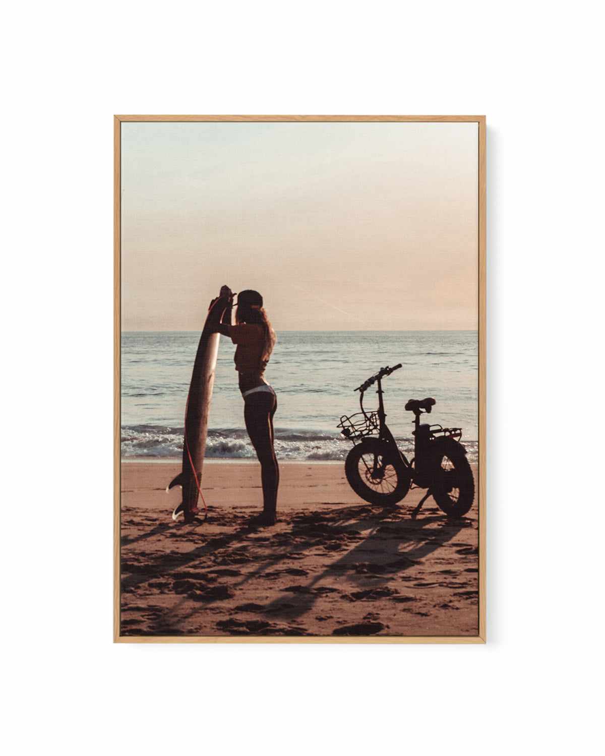 Morning Surf by Marina Brisset | Framed Canvas Art Print