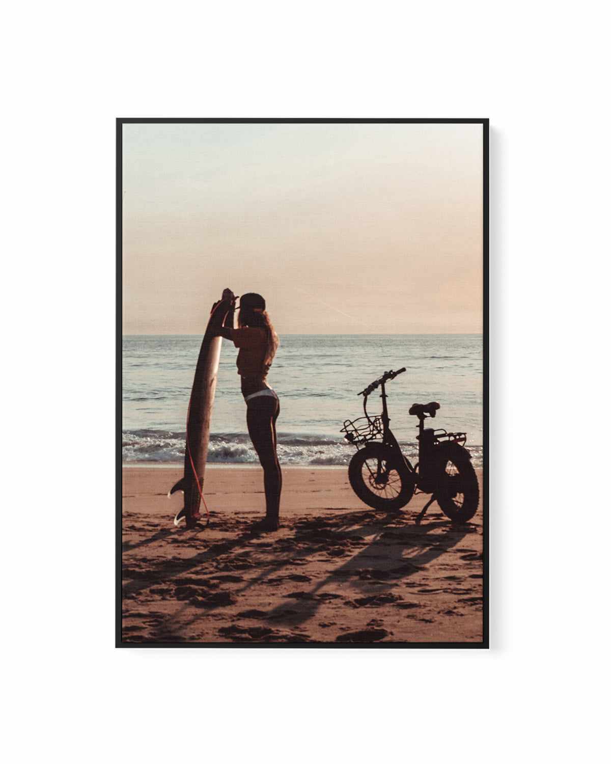 Morning Surf by Marina Brisset | Framed Canvas Art Print