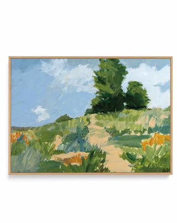 Morning Walk | Framed Canvas Art Print from Olive et Oriel where you can shop wallpaper and artworks online