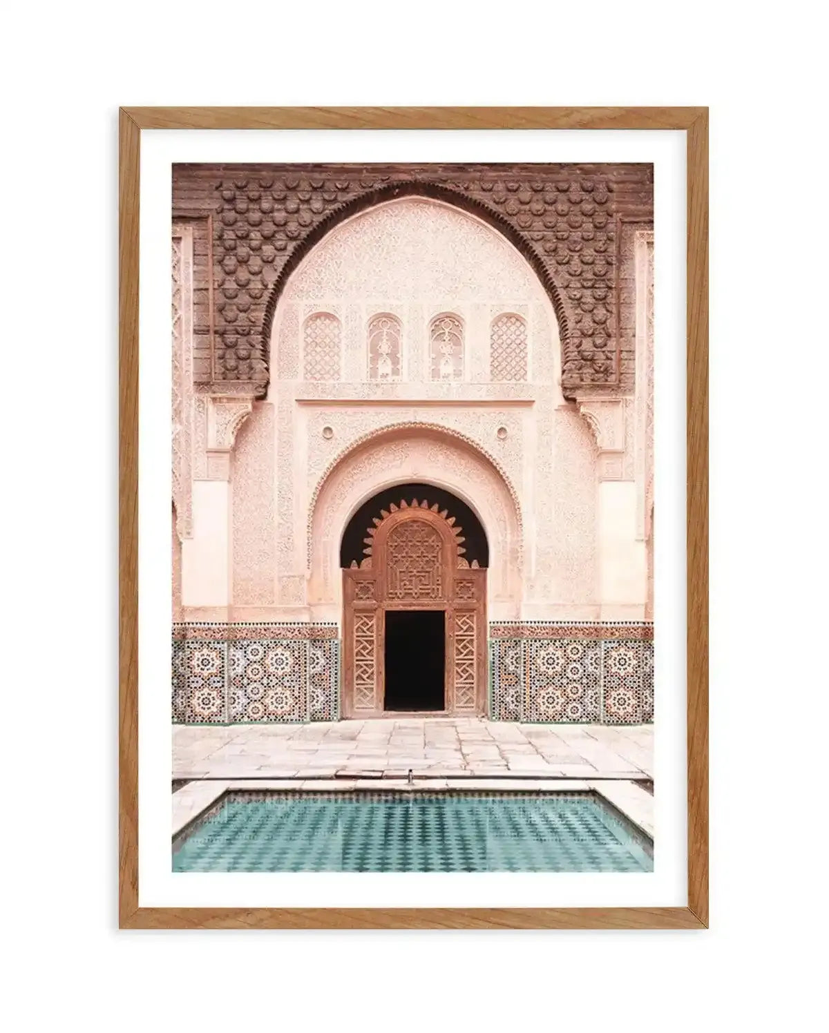 Morning Walk | Marrakech Art Print-Shop Australian Art Prints Online with Olive et Oriel - Our collection of Moroccan art prints offer unique wall art including moroccan arches and pink morocco doors of marrakech - this collection will add soft feminine colour to your walls and some may say bohemian style. These traditional morocco landscape photography includes desert scenes of palm trees and camel art prints - there is art on canvas and extra large wall art with fast, free shipping across Aust