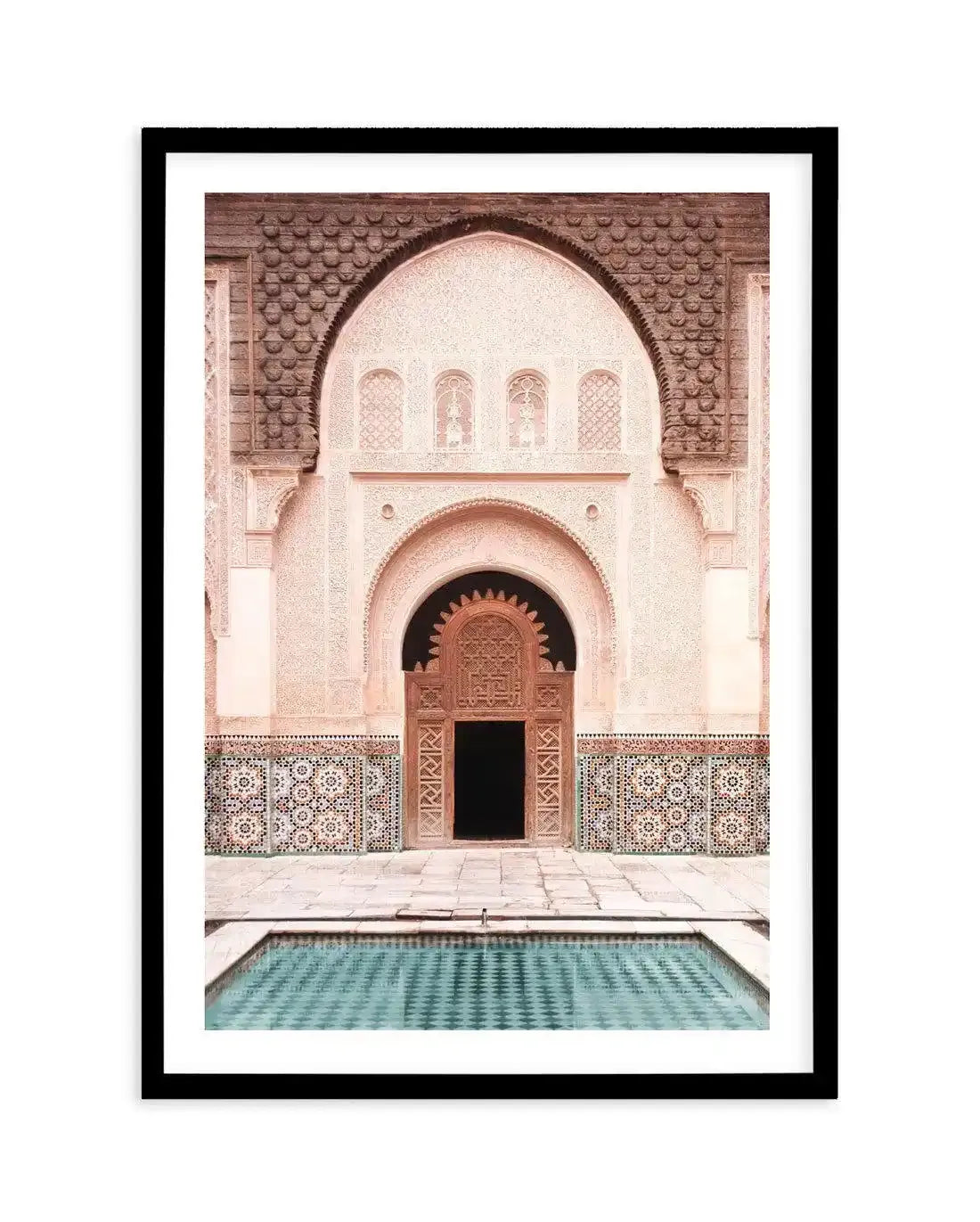 Morning Walk | Marrakech Art Print-Shop Australian Art Prints Online with Olive et Oriel - Our collection of Moroccan art prints offer unique wall art including moroccan arches and pink morocco doors of marrakech - this collection will add soft feminine colour to your walls and some may say bohemian style. These traditional morocco landscape photography includes desert scenes of palm trees and camel art prints - there is art on canvas and extra large wall art with fast, free shipping across Aust