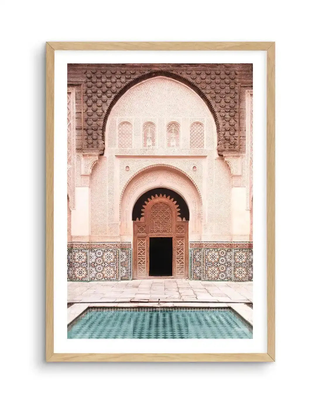 Morning Walk | Marrakech Art Print-Shop Australian Art Prints Online with Olive et Oriel - Our collection of Moroccan art prints offer unique wall art including moroccan arches and pink morocco doors of marrakech - this collection will add soft feminine colour to your walls and some may say bohemian style. These traditional morocco landscape photography includes desert scenes of palm trees and camel art prints - there is art on canvas and extra large wall art with fast, free shipping across Aust