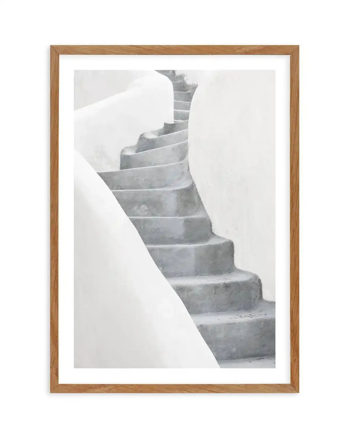 Morning Walk | Santorini Art Print-Shop Greece Wall Art Prints Online with Olive et Oriel - Our collection of Greek Islands art prints offer unique wall art including blue domes of Santorini in Oia, mediterranean sea prints and incredible posters from Milos and other Greece landscape photography - this collection will add mediterranean blue to your home, perfect for updating the walls in coastal, beach house style. There is Greece art on canvas and extra large wall art with fast, free shipping a