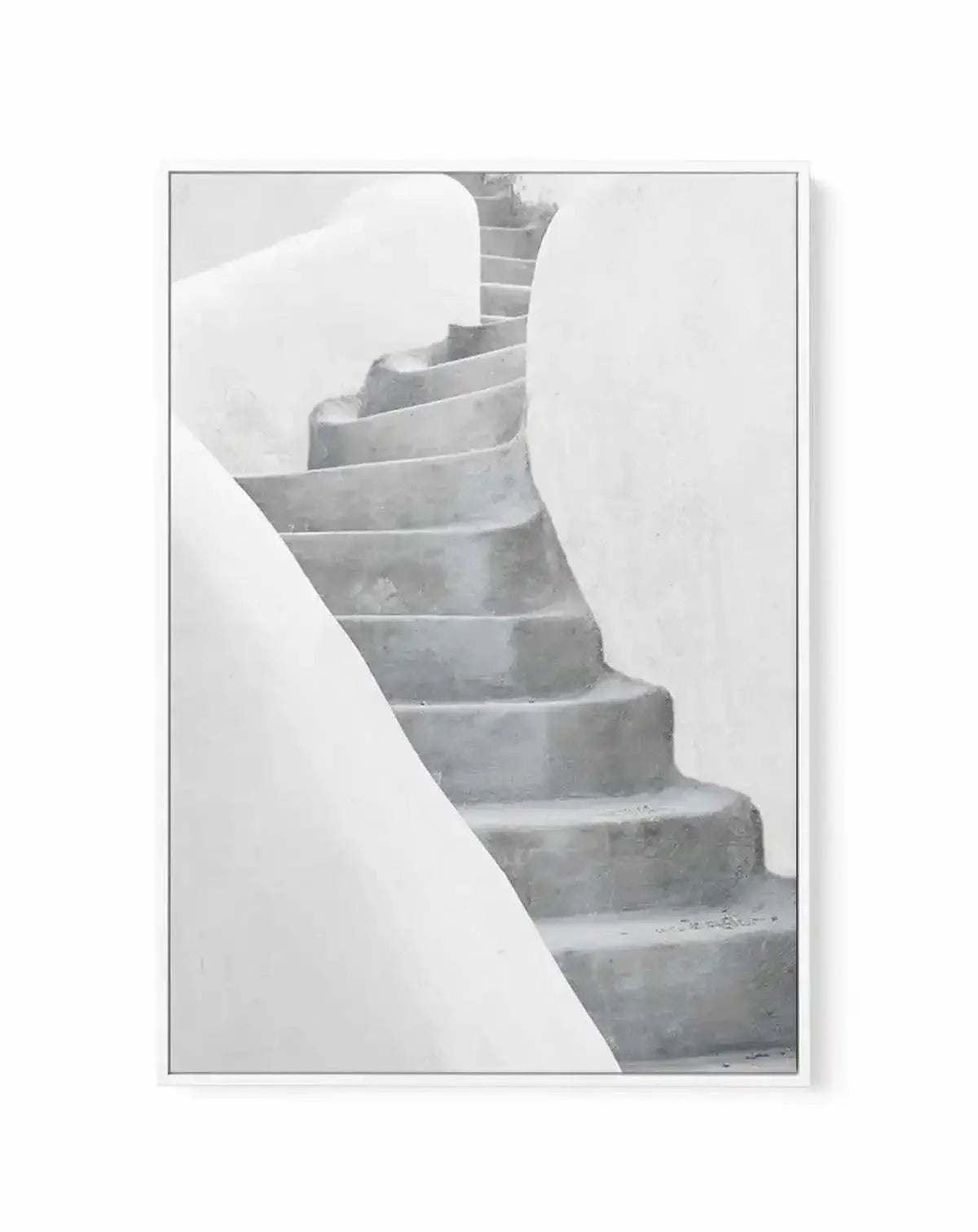 Morning Walk | Santorini | Framed Canvas-Shop Greece Wall Art Prints Online with Olive et Oriel - Our collection of Greek Islands art prints offer unique wall art including blue domes of Santorini in Oia, mediterranean sea prints and incredible posters from Milos and other Greece landscape photography - this collection will add mediterranean blue to your home, perfect for updating the walls in coastal, beach house style. There is Greece art on canvas and extra large wall art with fast, free ship