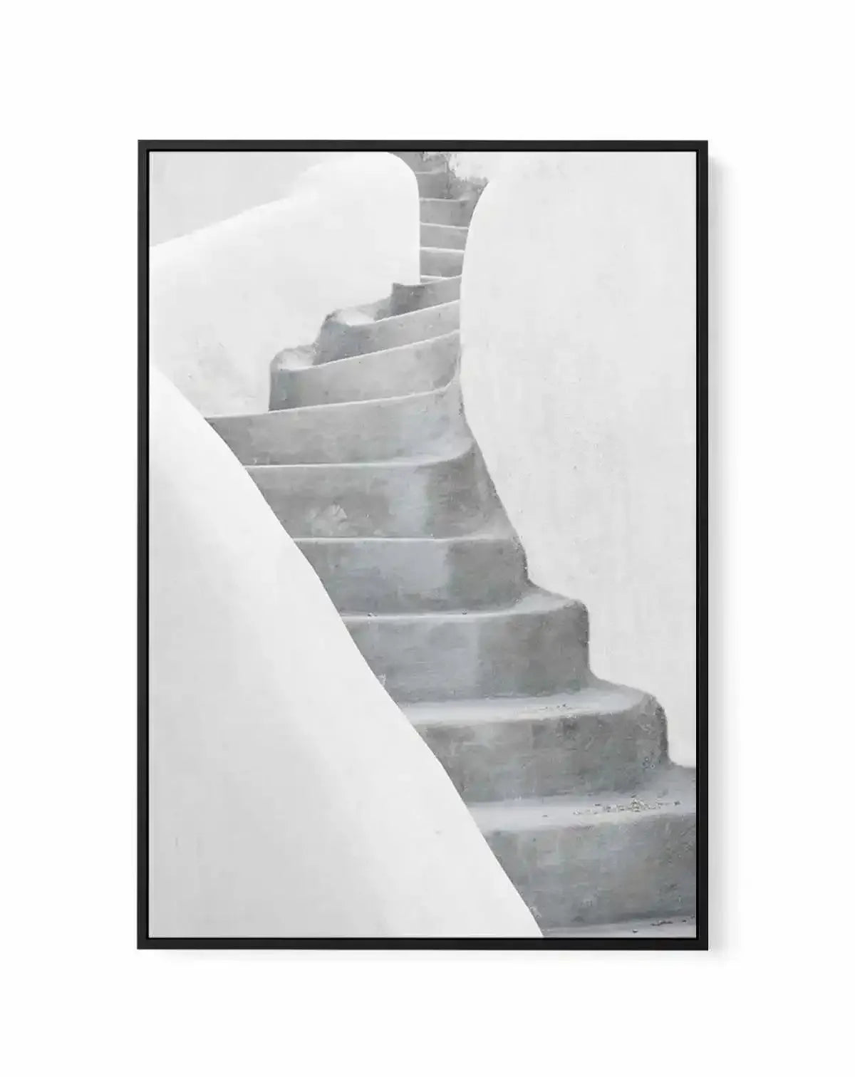 Morning Walk | Santorini | Framed Canvas-Shop Greece Wall Art Prints Online with Olive et Oriel - Our collection of Greek Islands art prints offer unique wall art including blue domes of Santorini in Oia, mediterranean sea prints and incredible posters from Milos and other Greece landscape photography - this collection will add mediterranean blue to your home, perfect for updating the walls in coastal, beach house style. There is Greece art on canvas and extra large wall art with fast, free ship