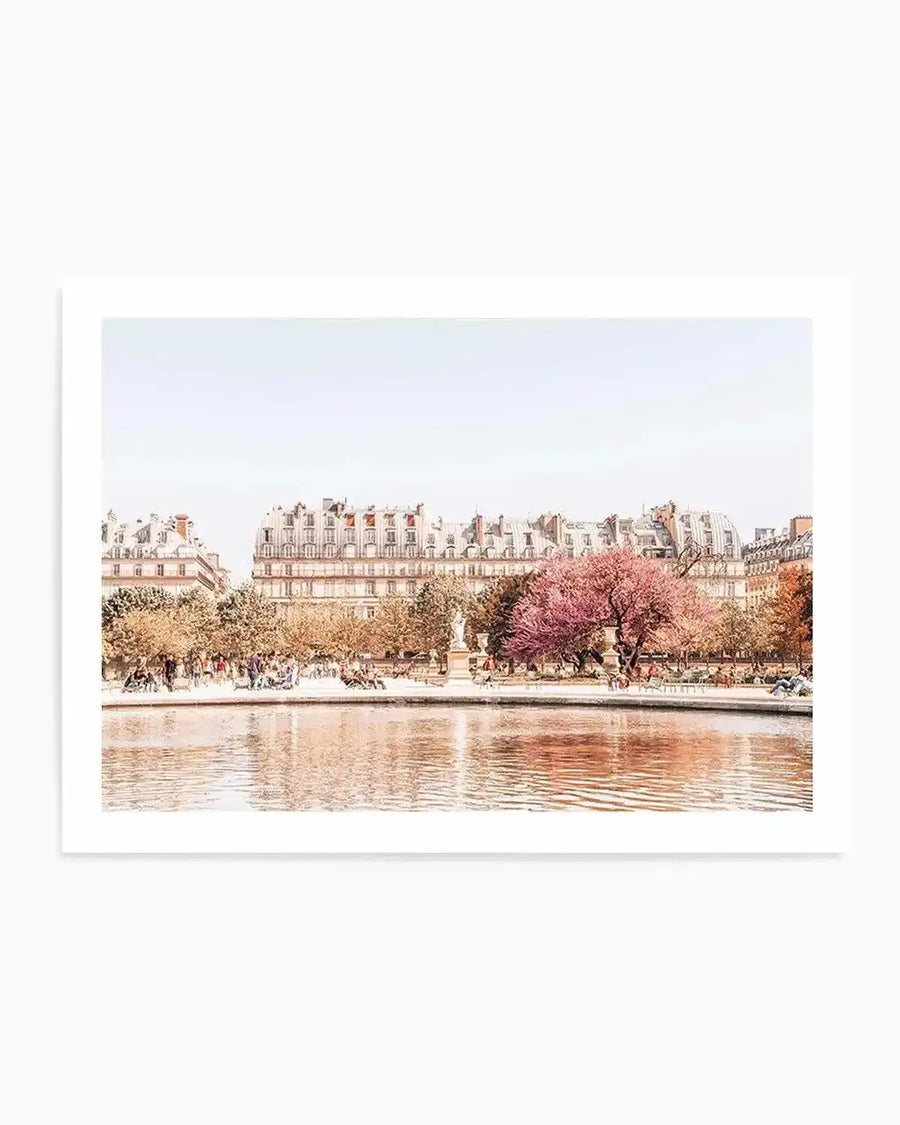 Morning Walk | Paris Art Print from Olive et Oriel where you can shop wallpaper and artworks online
