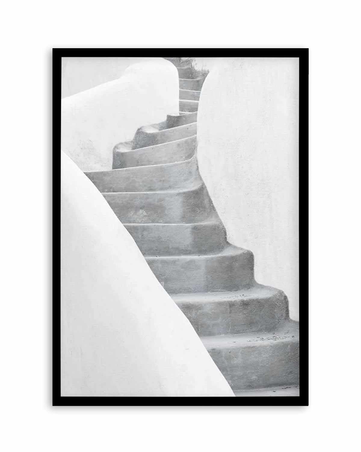 Morning Walk | Santorini Art Print