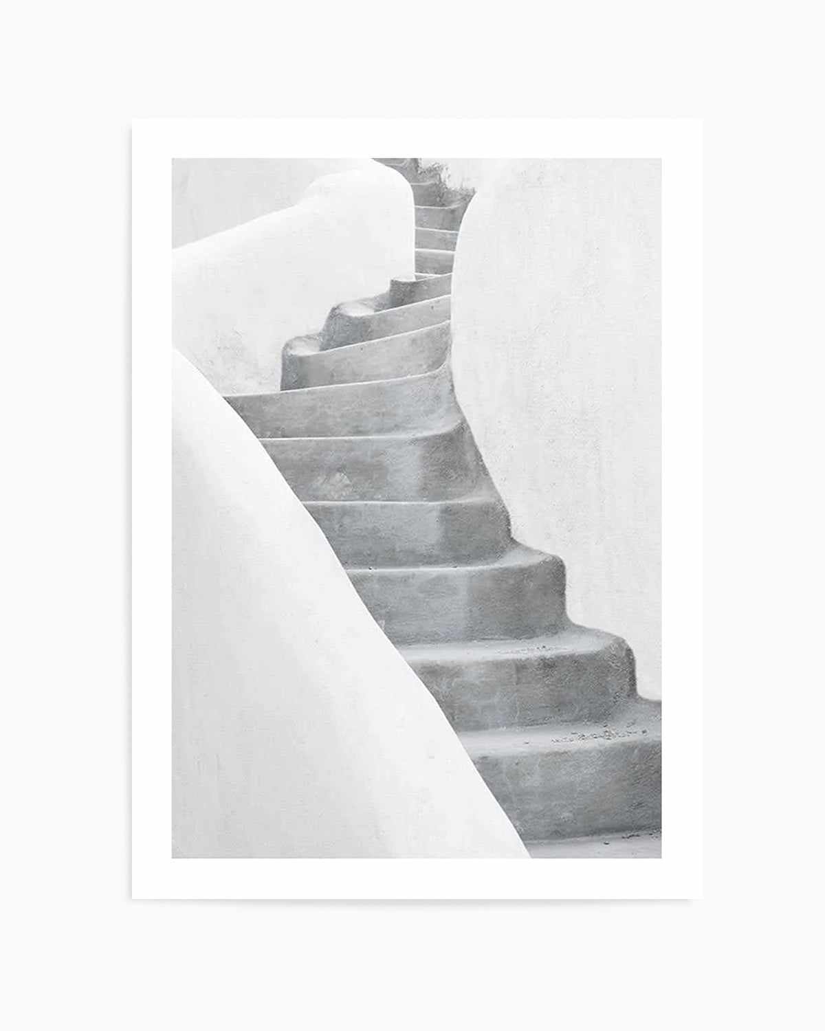 Morning Walk | Santorini Art Print