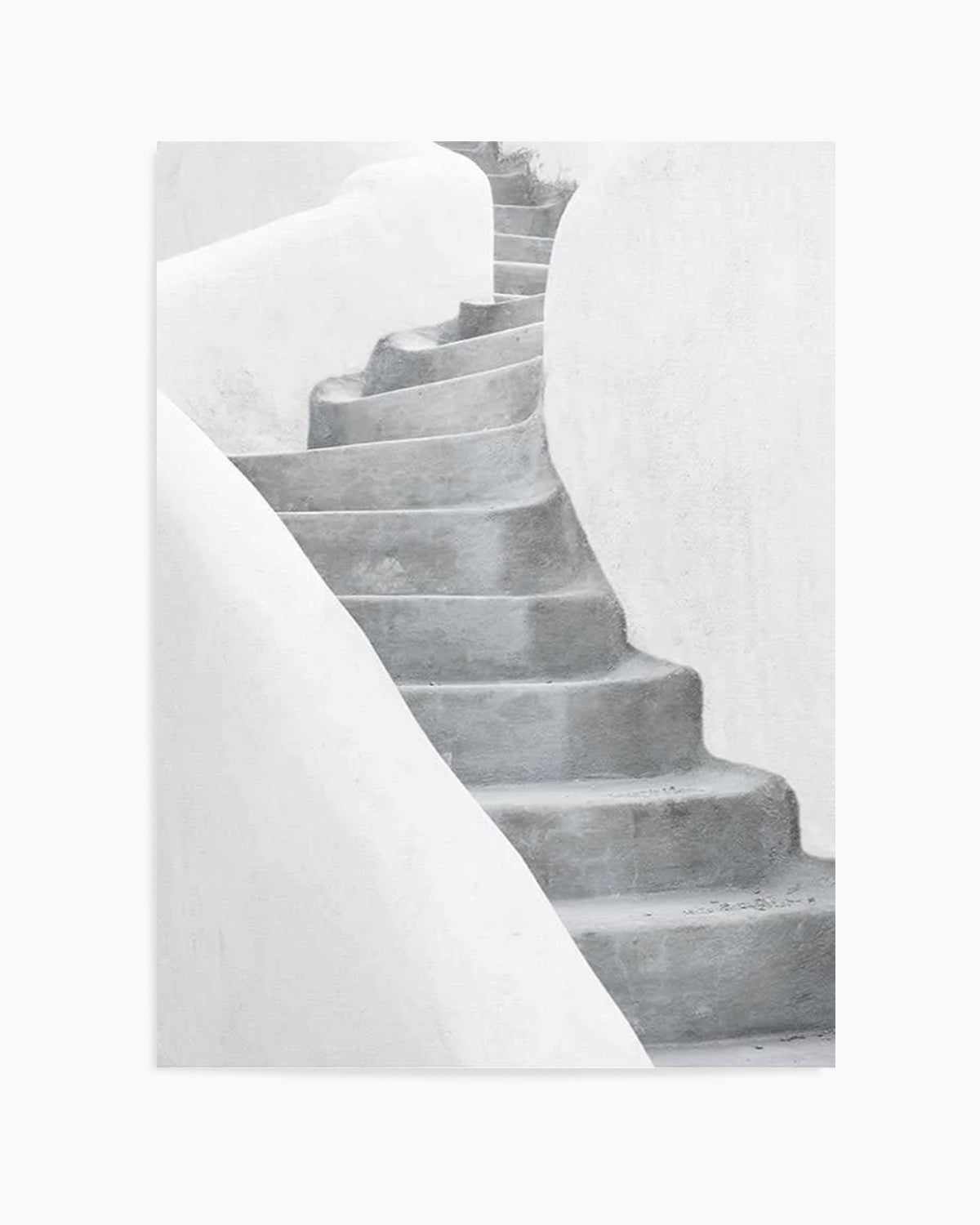 Morning Walk | Santorini Art Print