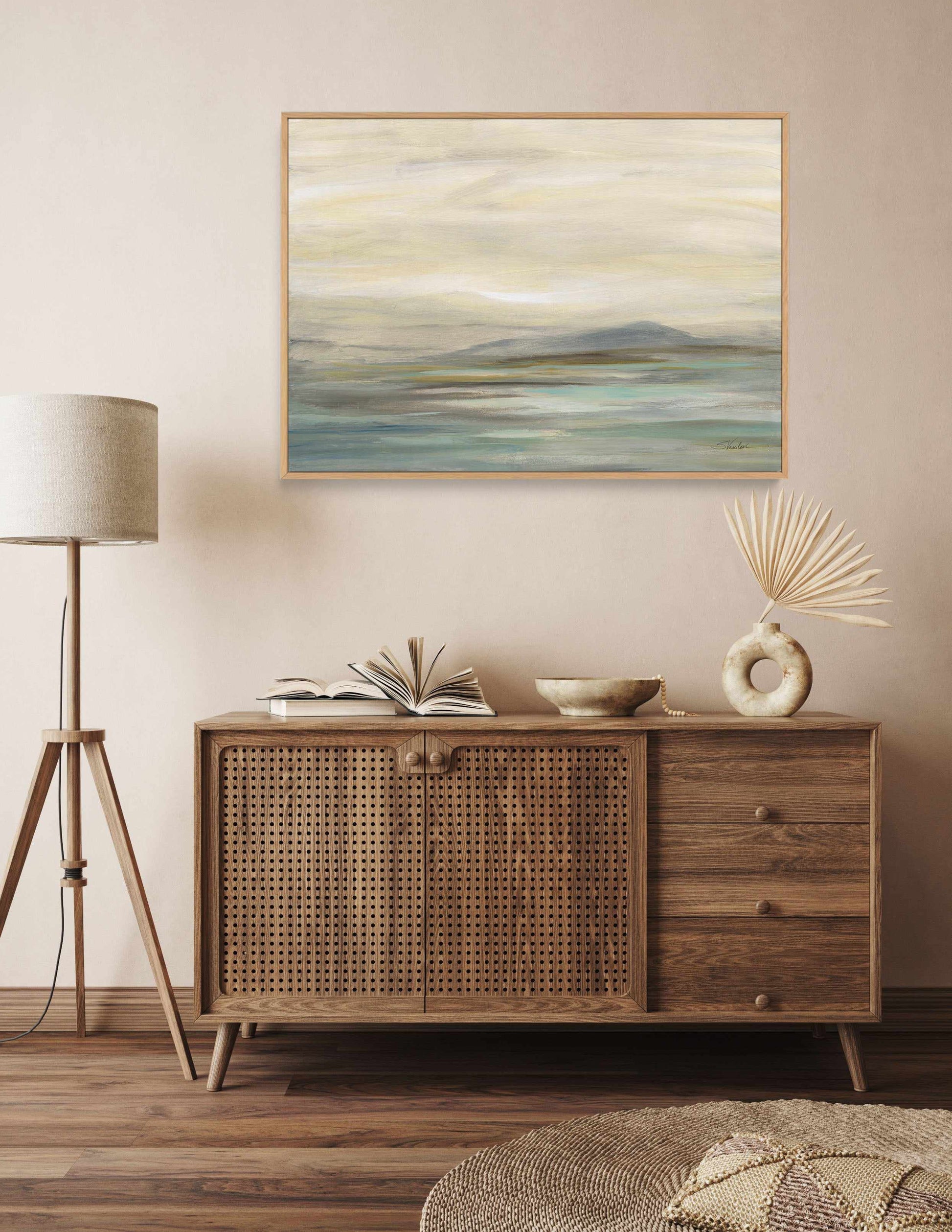 Morning Whisper | Framed Canvas Art Print from Olive et Oriel where you can shop wallpaper and artworks online
