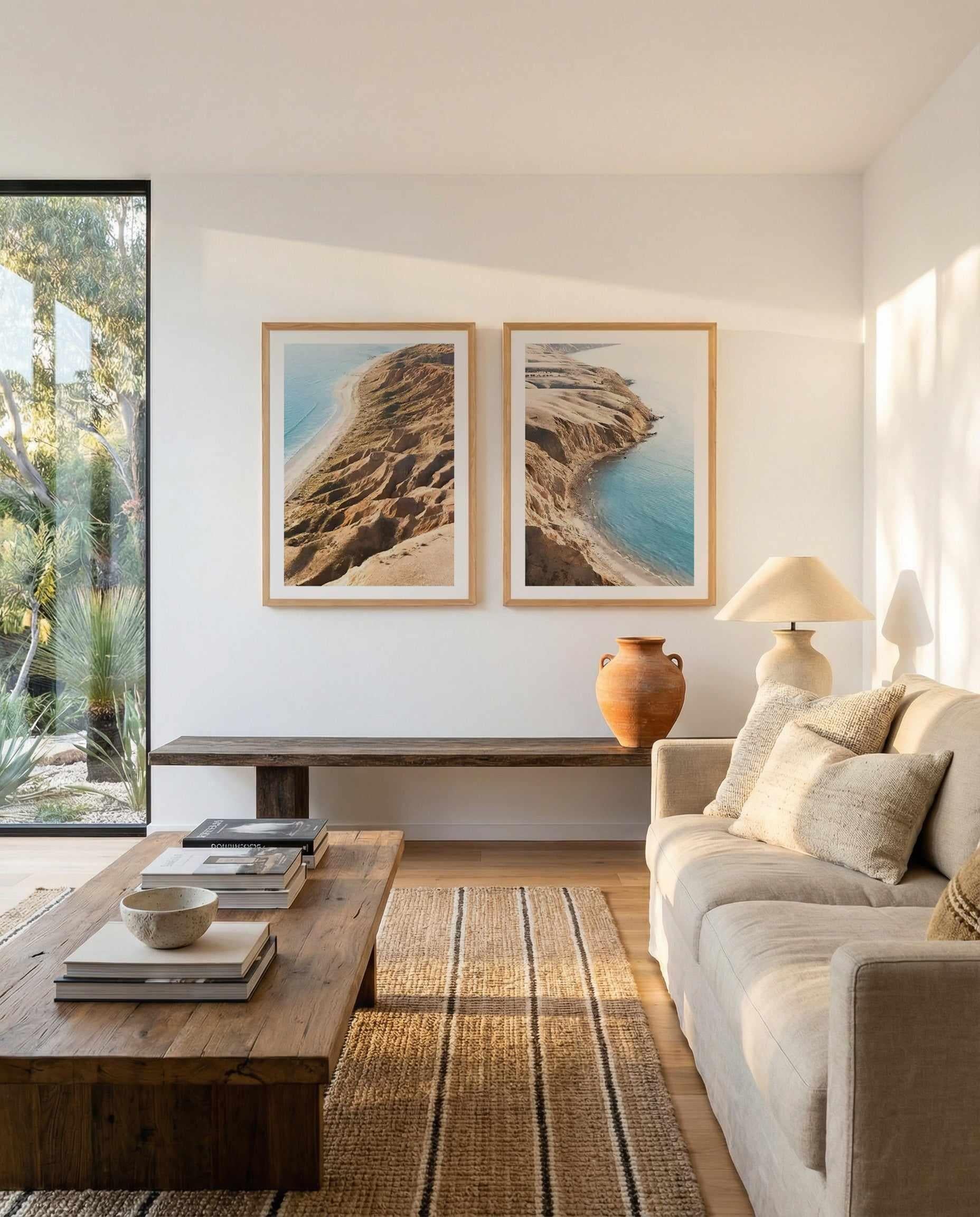 Morning View Sellicks I & II Art Print Set of 2 | Matching Wall Art from Olive et Oriel where you can shop wallpaper and artworks online