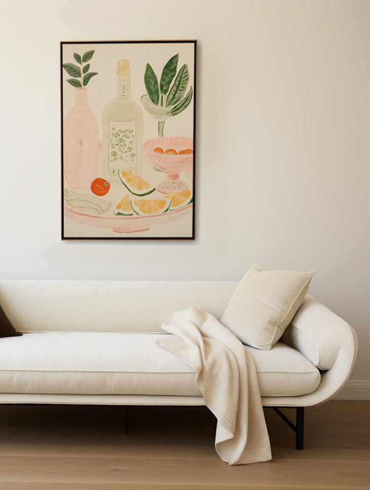 Mornings in Mexico | Framed Canvas Art Print from Olive et Oriel where you can shop wallpaper and artworks online