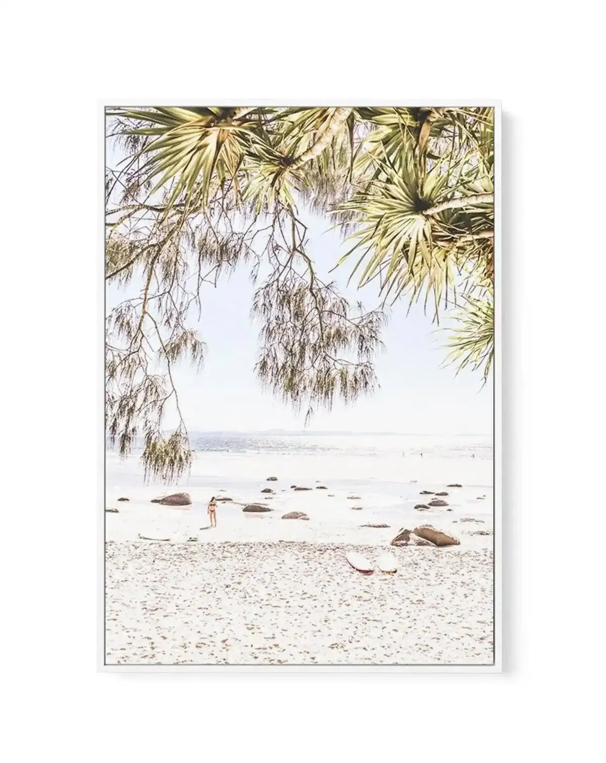 Mornings at Wategos | Framed Canvas-CANVAS-You can shop wall art online with Olive et Oriel for everything from abstract art to fun kids wall art. Our beautiful modern art prints and canvas art are available from large canvas prints to wall art paintings and our proudly Australian artwork collection offers only the highest quality framed large wall art and canvas art Australia - You can buy fashion photography prints or Hampton print posters and paintings on canvas from Olive et Oriel and have t